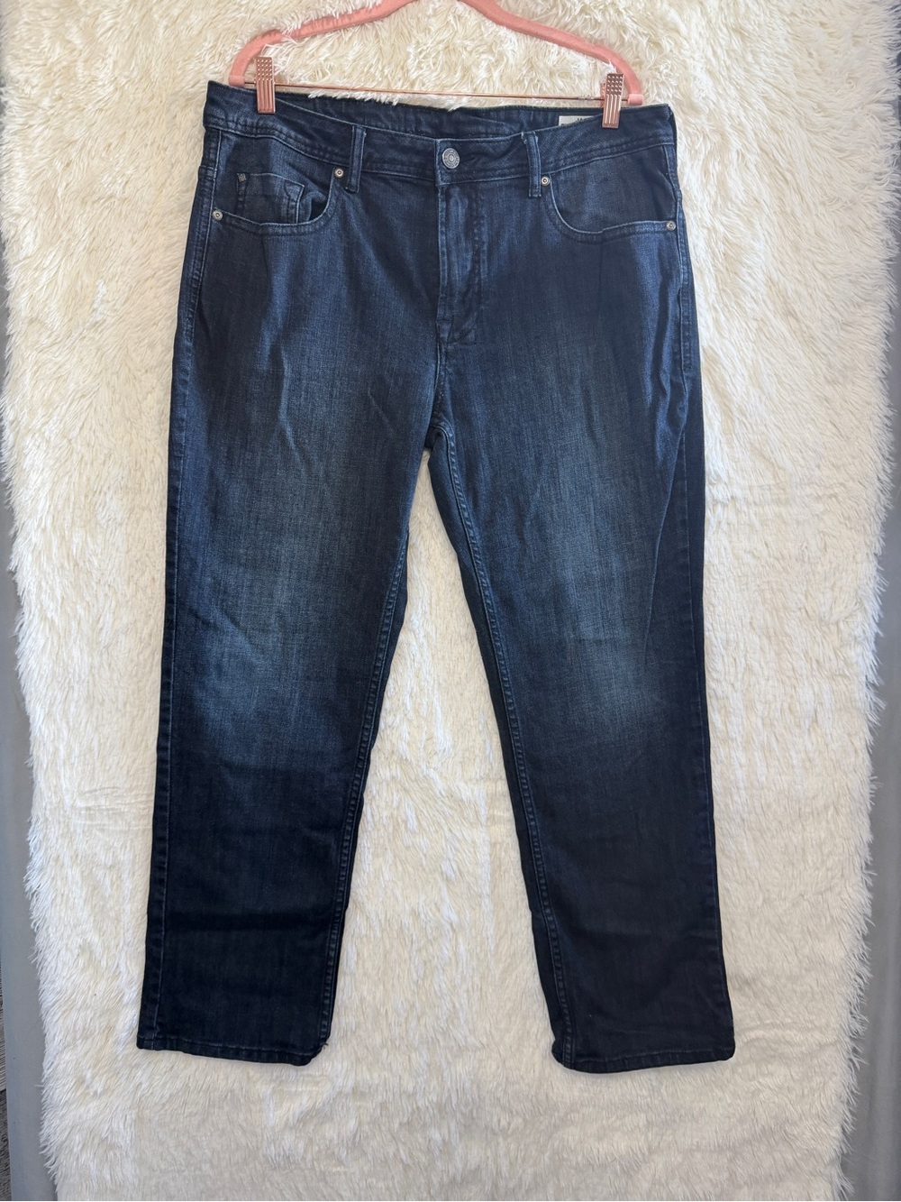 Buffalo David Bitton Mens Jack-X Slim Straight Stretch Jeans 36x30 Dark Blue